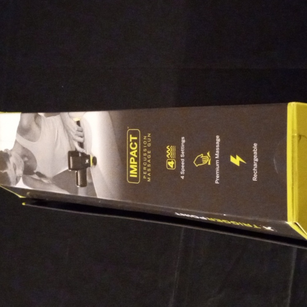 Trigger Point Impact Percussion Massage Gun Black/Yellow Open Box - Picture 6 of 7